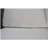 Image 3 : New White Cloth Loveseat (2) w/2 Ottomans (Has Dirt Marks)