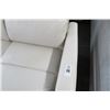 Image 2 : New Mid Century Look Bone Leather Recling Sofa w/wood arms
