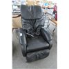 Image 1 : Black Leather Massaging Recliner
