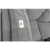 Image 2 : Dark Grey Fabric Sectional Sofa w/Ottoman