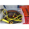 Image 2 : Lot of Jumper Cables, Drill Bits & Wrench Set