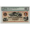 Image 1 : Bank of Brantford, 1859 $1 CH-40-12-02R. PMG UNC63EPQ.