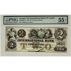 The International Bank,  1858 $2 #15058 CH-380-10-08-12. PMG