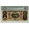 Image 1 : The International Bank,  1858 $1 #17175 CH-380-10-10-04a. PM