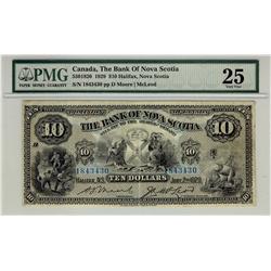 The Bank of Nova Scotia, 1929 $10 #843430 CH-550-18-20. PMG 