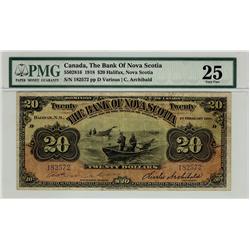The Bank of Nova Scotia, 1918 $20 #182572 CH-550-28-16. PMG 