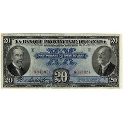 La Banque Provinciale du Canada 1928 $20 #N0439924 CH-615-14