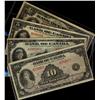 Image 1 : Lot of four 1935 "English"  notes : BC-1 $1, BC-3 $2, BC-5 $