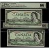 Image 1 : A consecutive pair of BC-29a 1954 $1 Devil's face Coyne-Towe