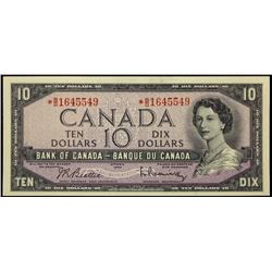 BC-40bA 1954 $10 Replacement Note No *B/D 1645549