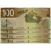 Image 1 : Bc-66aA-i 2003 $100 EJE 4.41-4.995, lot of 4 Gem Unc. Notes