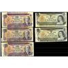 Image 1 : Lot of 5 notes all with minor errors.  Includes 1973 $1 (2) 