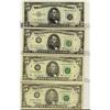 Image 1 : USA $5 notes.  Lot of 4 notes, all replacement issues, inclu