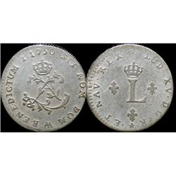 French Colonies  1739 Bouble Sol Breton # 508  ICCS VF20