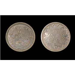 Leroux 1562  Obv,:  Wreath of fleurs de Lys,  Rev,:  Ornamen