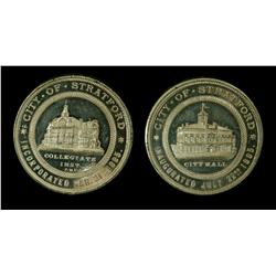 Leroux 1776  Obv,: Building,  Rev,: Building,  20mm Rarity 3