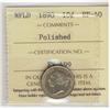 Image 1 : Nfld 1890 10¢ ICCS EF40.  Designated as Polished.