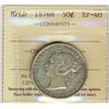 Image 1 : Nfld 1876H 50¢ ICCS EF40.