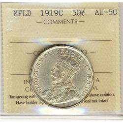 Nfld 1919c 50¢ ICCS AU50.