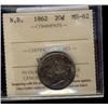 Image 1 : New Brunswick, 20 Cents 1862, graded ICCS MS-62. A nicely to