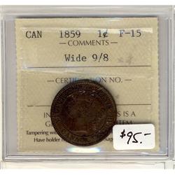 1859 1c Wide 9/8 ICCS F-15