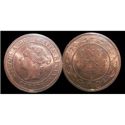 THE FINEST KNOWN! 1882H Obv#1 ICCS MS65 Red,  100% Red lustr