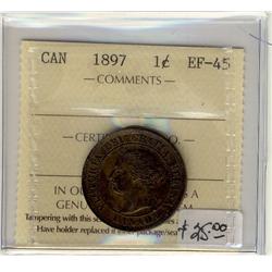 1897  1¢  ICCS EF45