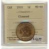 Image 1 : 1910 1¢  ICCS MS60 Cln 