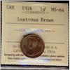 Image 1 : 1926 1¢ ICCS MS64BN.