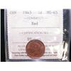 Image 1 : 1¢ 1943 ICCS MS65RD.  Superb example with typical dark red c