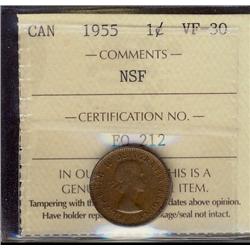 1955 1¢ NSF ICCS VF30.