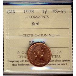 1978 1¢ ICCS MS65.