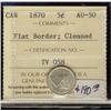 Image 1 : 1870 5c FB ICCS AU50 Cln
