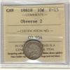 Image 1 : 1881H 10¢ Obv 2, ICCS F15,