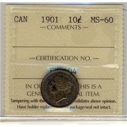 1901 10¢ ICCS MS60.