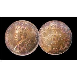 ONE OF THE FINEST KNOWN!  1913 "Broad leaves" 10¢ PCGS MS-63