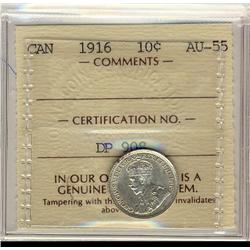 1916 10¢ ICCS AU55.