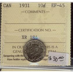 1931 10¢ ICCS EF45