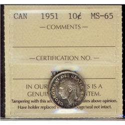 1951 10¢ ICCS MS65.