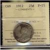 Image 1 : 1912 25¢ ICCS F15.