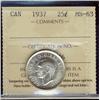 Image 1 : 1937 25¢ ICCS MS63.