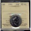 Image 1 : 1991 25¢ ICCS MS64.