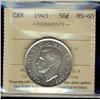 Image 1 : 1945 50¢ ICCS Ms60.