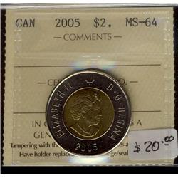 2005 $2 ICCS MS64