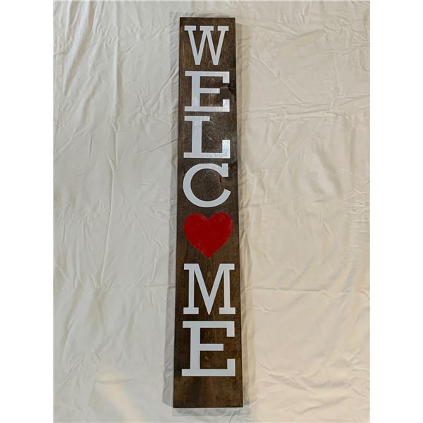 Wood Welcome Sign