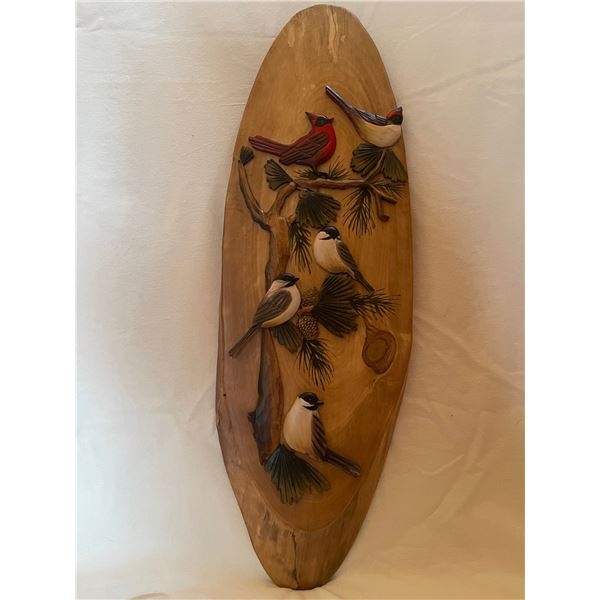 Wood Songbird Wall Art