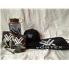 Image 1 : Vortex Combo (Ball Cap, Nylon Carry Bag w/ Drawstring, 32 oz Sports Water Bottle, & 2-Cozies)