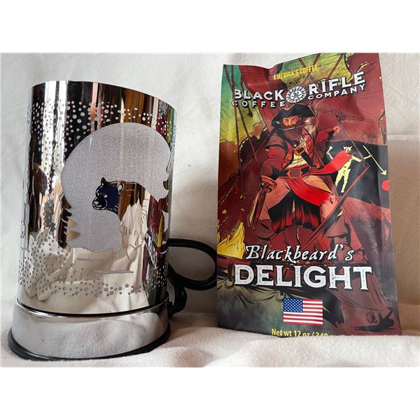 Silver Bear Table Lamp & Black Rifle Blackbeard's Delight Coffee Combo