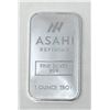 Image 1 : 1 Oz. Asahi Refining .999 Silver Bar