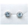 Image 1 : New Blue Topaz & Diamond Earrings